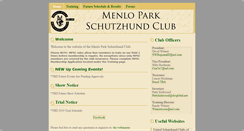 Desktop Screenshot of menloparkschutzhund.com